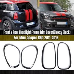 1Pair Headlamp Tailight Bezel Decor Cover For MINI R60 Cooper Countryman 2011-2016 Headlight Ring Bezel Trim Surround Cover