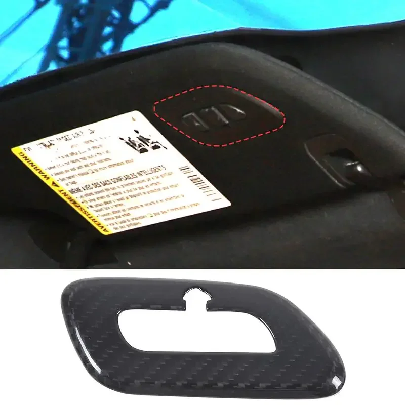 

For 2014-2019 Chevrolet Corvette C7 Real Carbon Fiber Car Garage Remote Control Switch Cover Sticker Car Protection Accessories