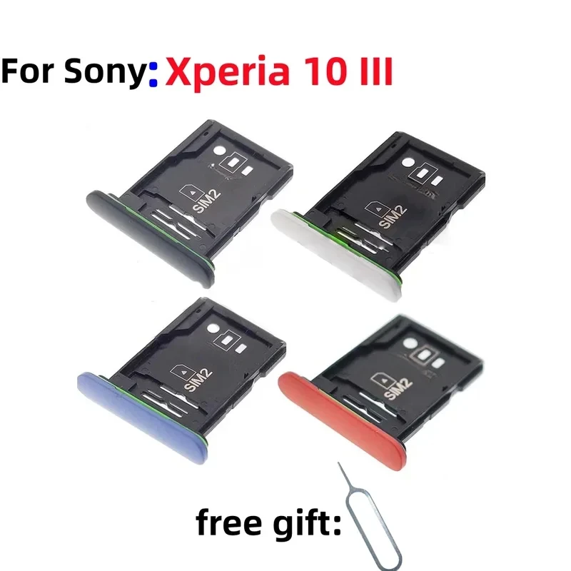 

SIM Card tray For Sony Xperia 10III XQ-BT52 SO-52B Mark3 X10III Card slot drawer Holder chip card tray