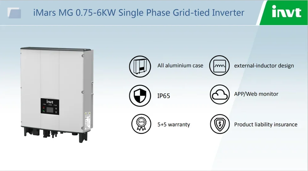 inverter 5000w solar  system  5kw invt one phase 220V