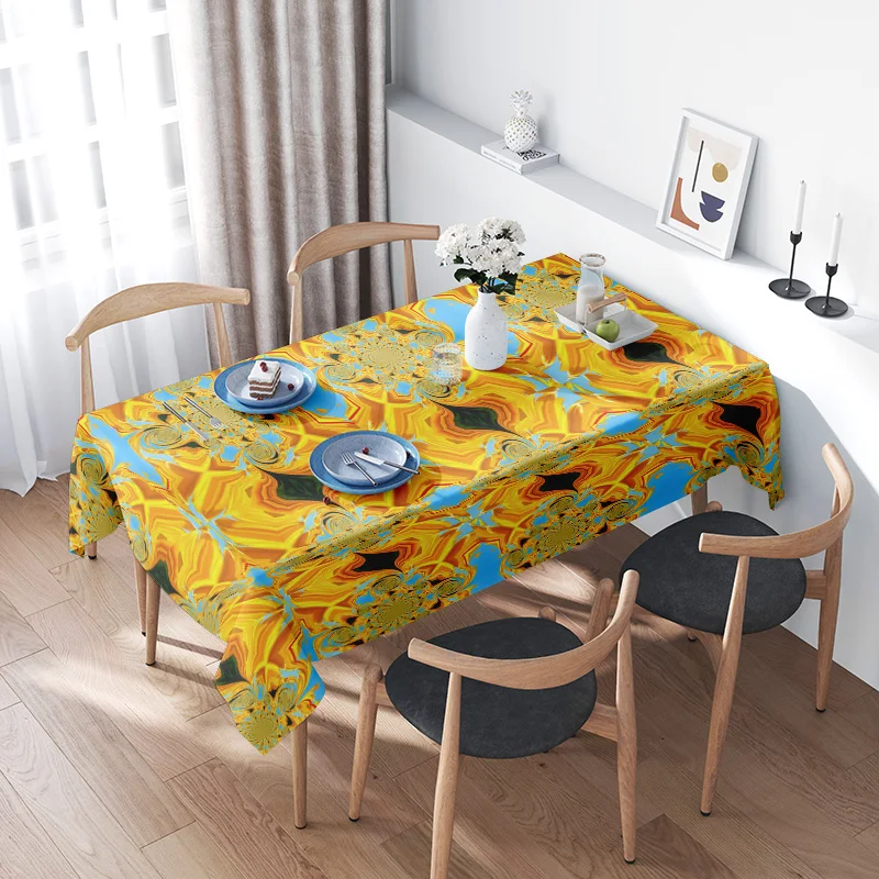 Waterproof Tablecloth Washable Dining Decor Modern Farmhouse Kitchen Linens Rectangle Table Cover Holiday Party Supplies Washabl