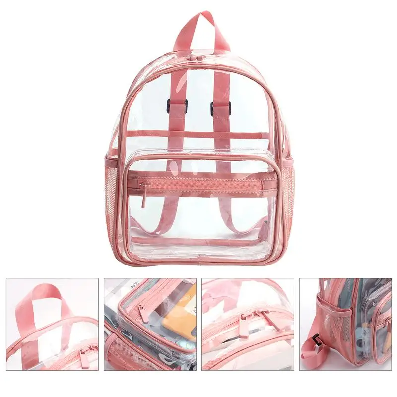 Kindergarten Clear Back Pack Transparent Elementary School Backpack Transparent Back Pack For Kids Girls Boys Teens Adults