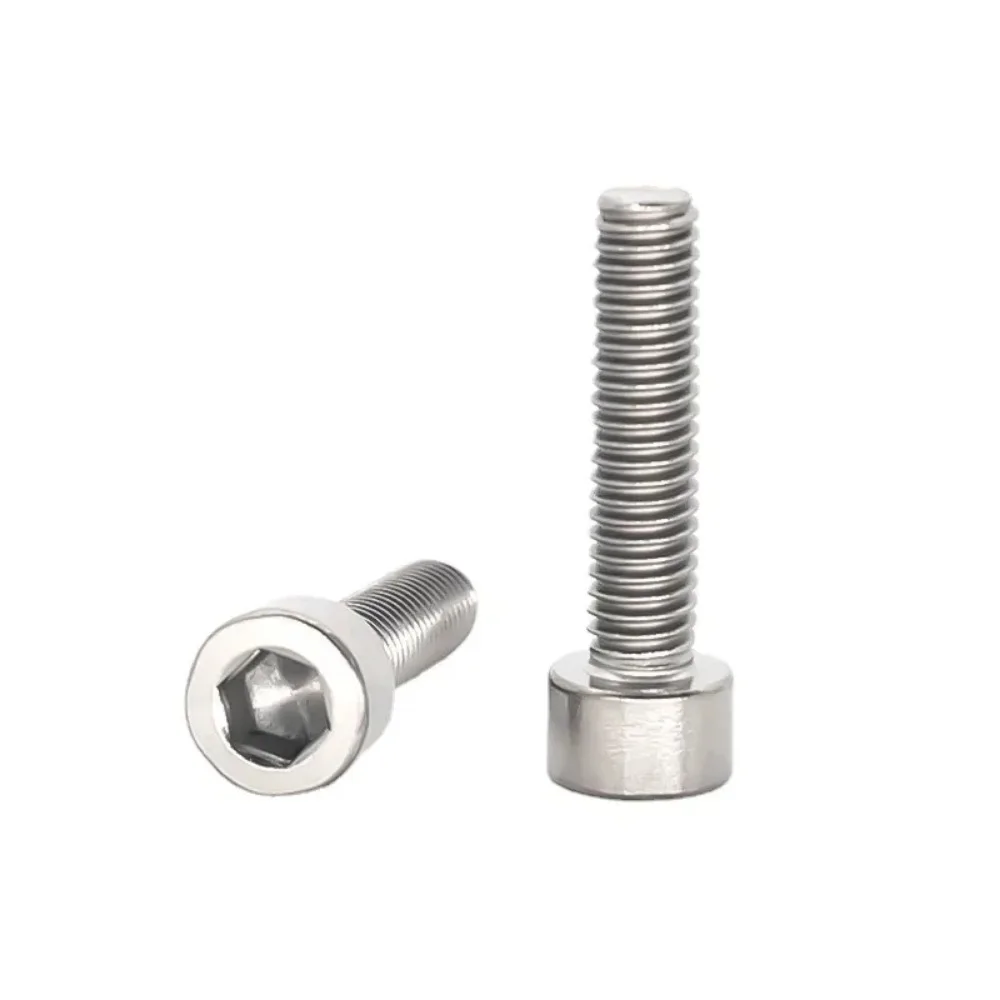 1 PC M1.6 M2 M2.5 M3 M4 M5 M8 M10 M12 M14 M16 TA2 GR2 Titanium Hex Aleen Socket Cap Head Screw Bolts DIN 912 For DIY