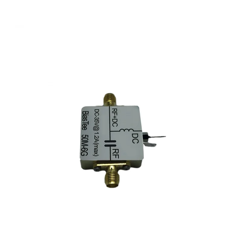 RF Feed Box Biasing Device Communication Isolation Coaxial Feed RF Isolation 50M-6GHz Low Insertion Loss