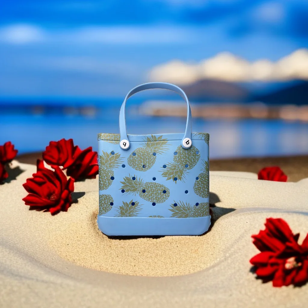 Waterproof and Wear-resistant Swimming Beach Bag EVA Hole Bag Ultra Light Travel Storage Bag Soft and Large Capacity Christmas
