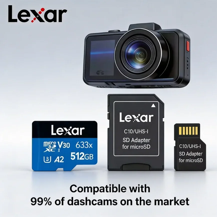 Lexar TF MicroSD Memory Card (633x) Class 10 U1 V10 A1 High-Speed Flash Card with 100MB/s Read Speed Long-Lasting Stability