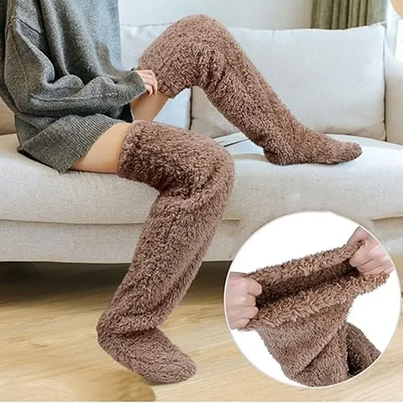 

Зимние теплые чулки для ног, женские и мужские многофункциональные носки для сна, можно стирать в машине, согревающие ногти для кровати и семейной повседневной носки