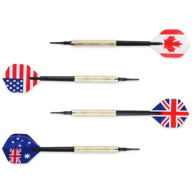 Accessori per freccette elettroniche da 12 pezzi Sicurezza professionale Set di freccette con punta morbida da 14 grammi con punta per freccette in plastica extra