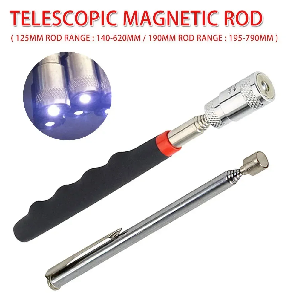 

2pcs Mini Portable Heavy Duty Telescopic Magnet Magnetic Pick-Up Nut Home Hand Tools Set Extendable Long Reach Pen Instrument Ca