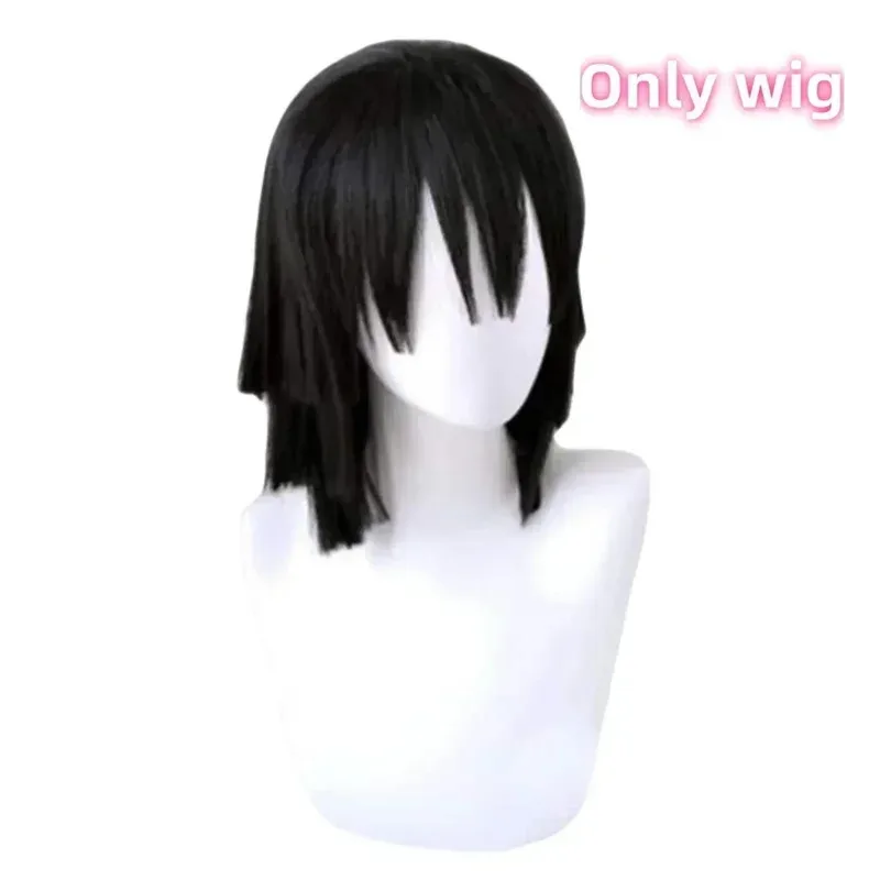 애니메이션 코스프레 의상 Igflats Obanai, 할로윈 의상, 성인과 어린이를 위한 할로윈 가발