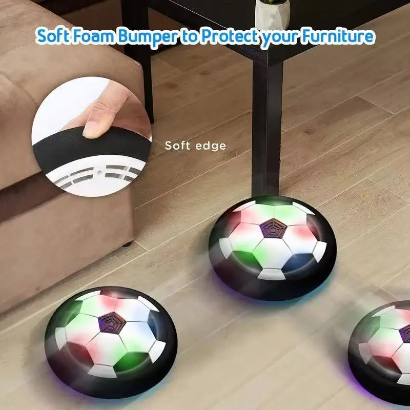 Hover Soccer Ball Toys para crianças, futebol elétrico flutuante, luz LED, música, jogo ao ar livre, brinquedos esportivos