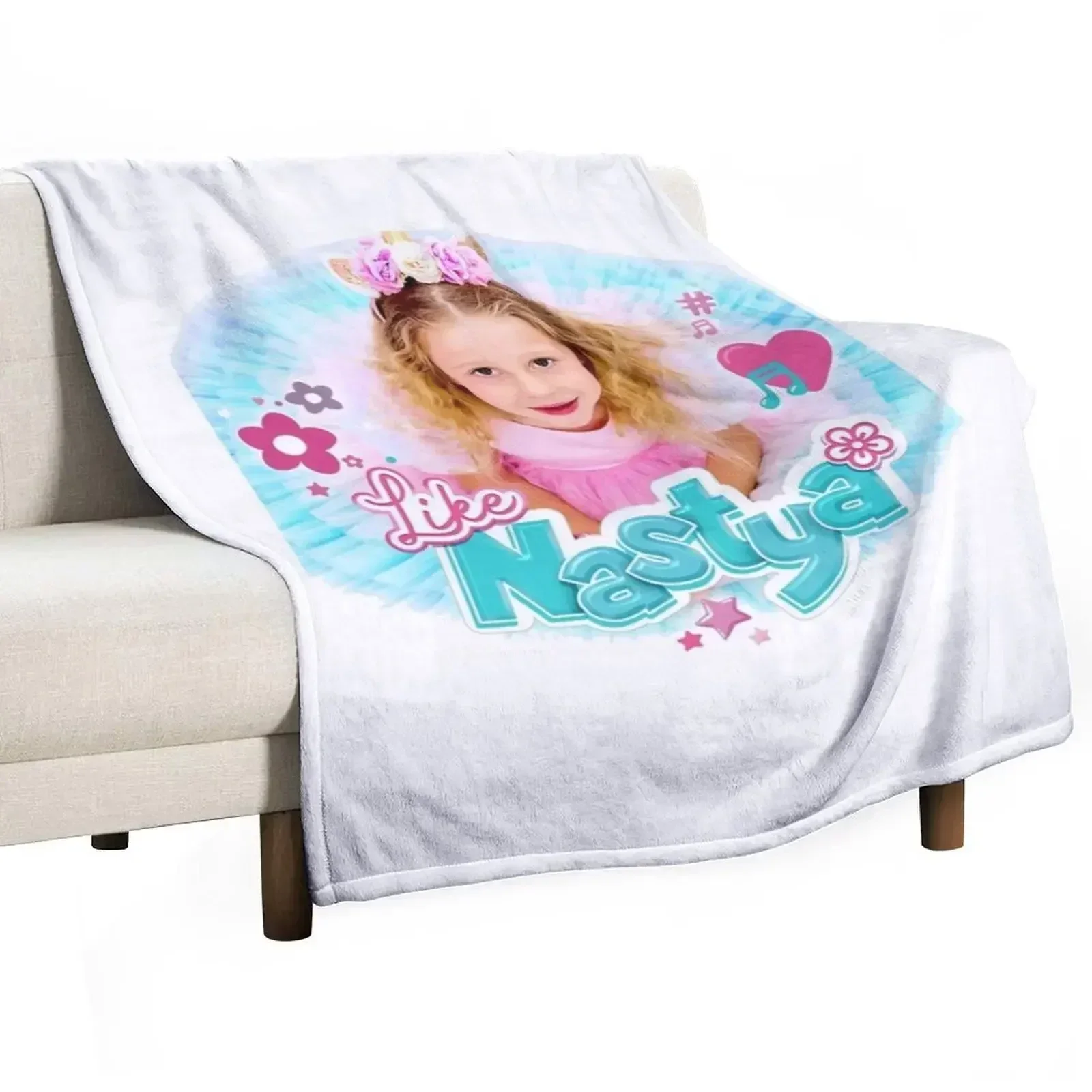 Nastya shows the safety rules in the pool Throw Blanket Luxury Thicken sofa bed Blankets