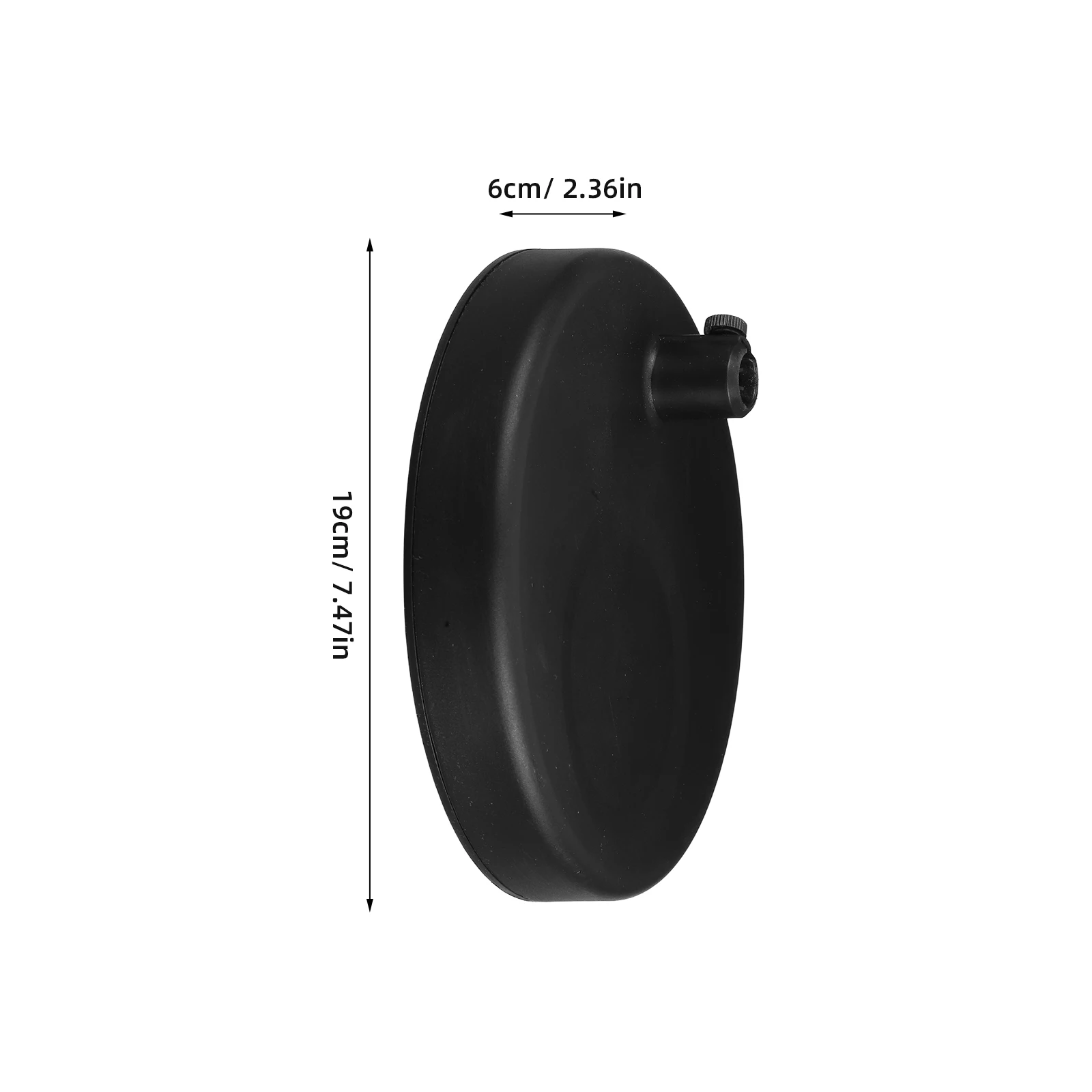 Ciężar do lampy podłogowej, wytrzymały, okrągły blok obciążający, zapewniający stabilność lampy biurkowej lub stołowej, zamiennik, żelazo, plastik.