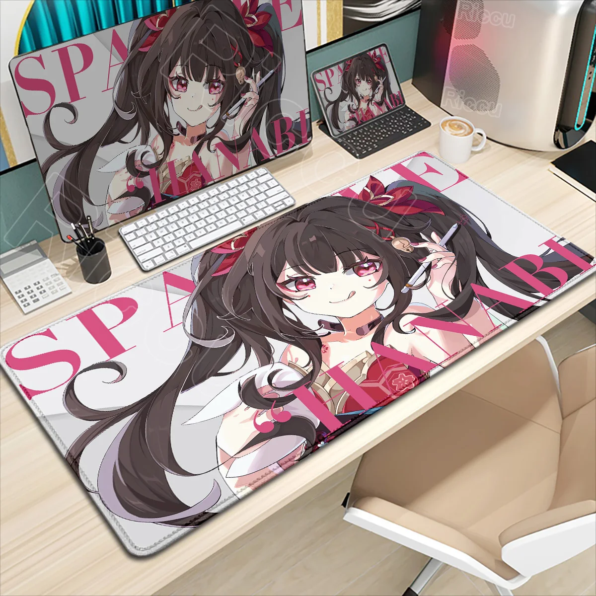 

Anime Castorice Sparkle Kafka Gamer Mousepad Honkai Star Rail Mouse Pad Laptop Gaming Mouse Mat Office XXL Non-Slip Keyboard Mat