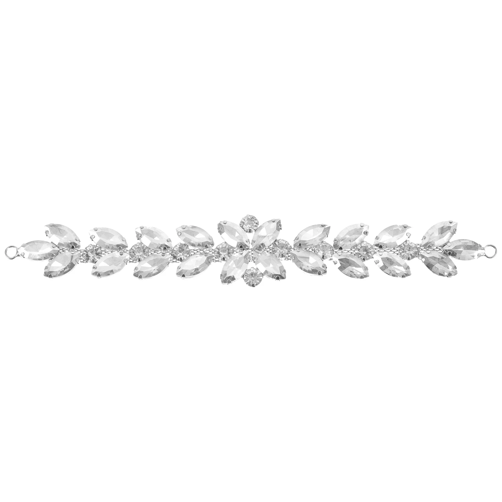 

Shiny Rhinestone Applique Wedding Belt Bridal Sash Dress Decorative Accessory Diy Clothing Shoe Patch Glass Appliques Sash Belt