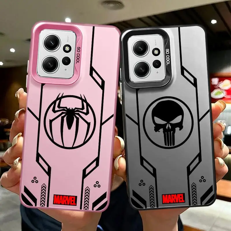 Marvel Badge Logo Punisher phone case for Xiaomi poco C51 X3 NFC 12C 13C 5G C50 C61 A3x A2 x3plus A1 fundas hard shell couvres