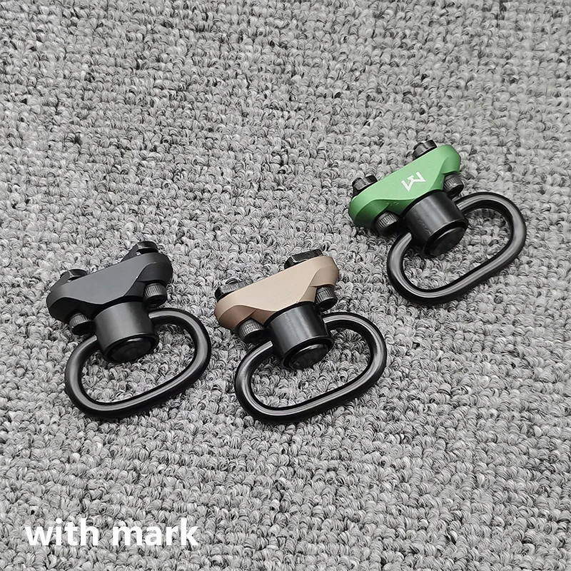 Brinquedo bcm qd sling swivel adaptador montagem em trilho M-LOK cinta fivela de metal cinta loop qd montagem em trilho de aço slisteel botão