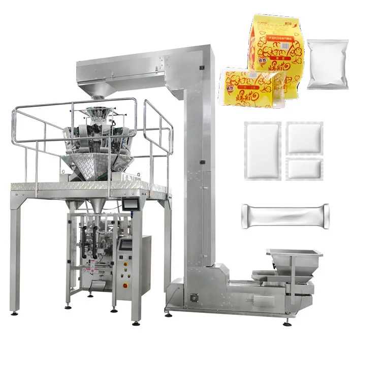 Automatic Vertical Pouch Bag Fill Seal Packing Machine for 5kg Frozen French Fries with High Precision Weighing System