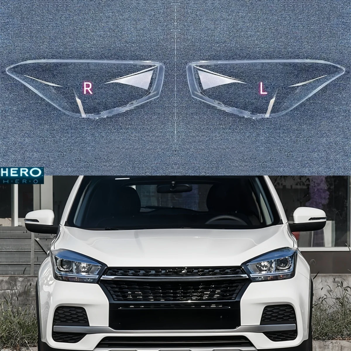 

Прозрачная Налобная лампа для Chery Tiggo 5X 2019 2020, корпус налобного фонаря, замена оригинального абажура из оргстекла