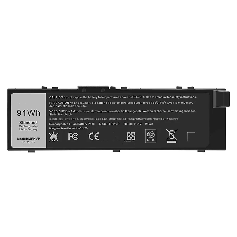 Imagem -05 - Damaite Mfkvp Bateria do Portátil Dell Precision 7510 7520 7710 7720 M7710 Twcpg T05w1 1g9vm Gr5d3 0fny7 0gr5d3 M28dh Rdyct