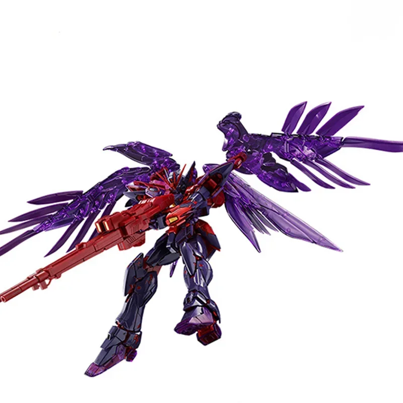 Bandai Originele Doos MG 1/100 WING GUNDAM NUL EW CROSSCONTRASTCOLORSCLEAR Wit Anime Volledige Action Assembly Figuur Model Speelgoed Gift