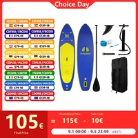 FunWater Stand Up Paddle Board Inflatable Paddling Board Surfboard Surf Sup Board 335*83*15CM Non-Slip Water Sport Paddle Board