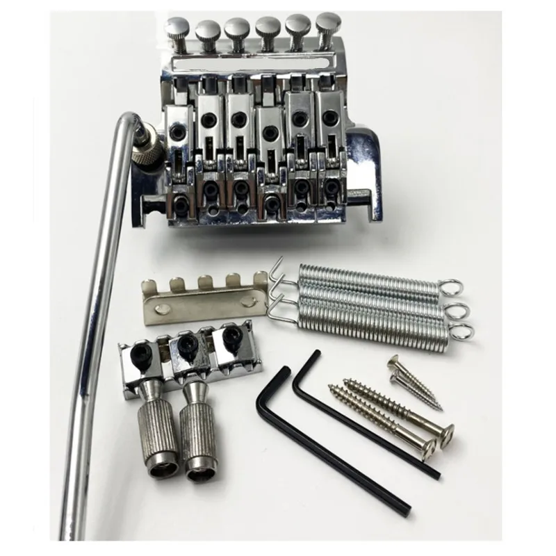 Ein Set Doppel-E-Gitarren-Tremolo-System Tremolo-Stange Doppel-E-Gitarren-Brücke Gitarrenteile Zubehör – Detail 4