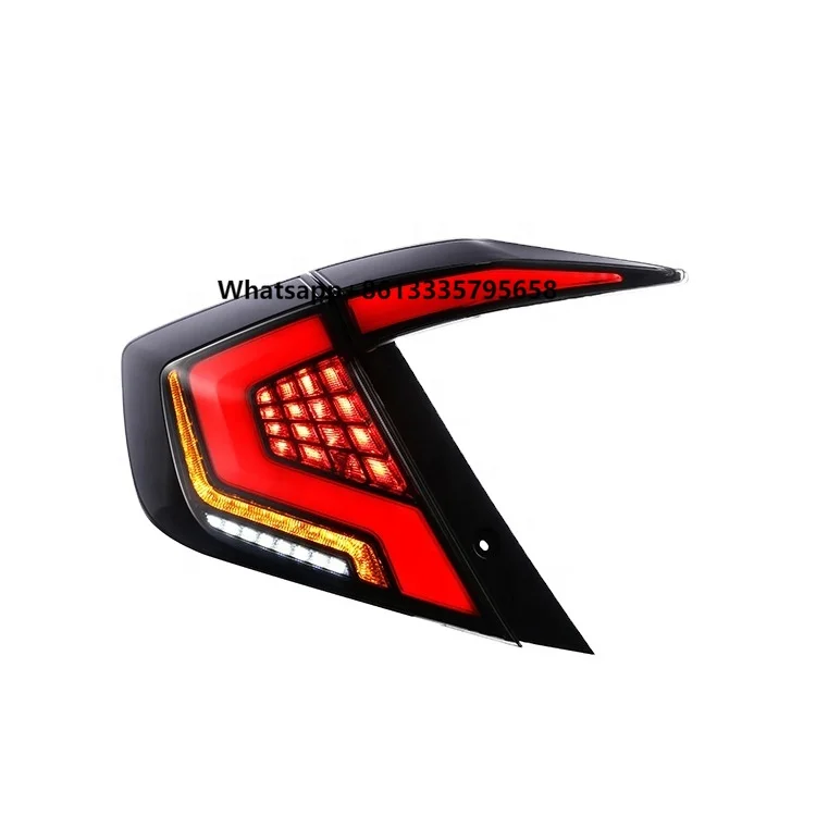 

2PCS Car LED Tail Light Taillight for 2017 2018 2019 Rear Fog Lamp + Brake Light + Reverse + Dynamic Turn Signal