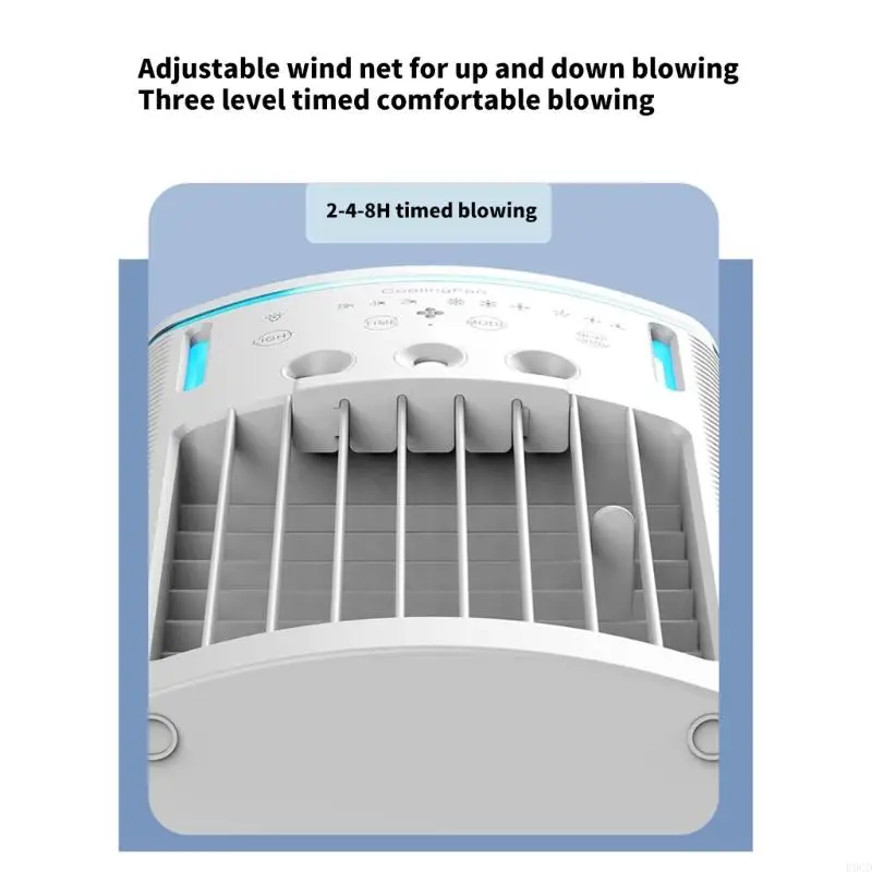 พัดลมระบายความร้อนด้วยน้ำ R9CD อุปกรณ์ระบายความร้อนที่มีประสิทธิภาพเครื่องปรับอากาศ 3 ตัวเลือกความเร็ว