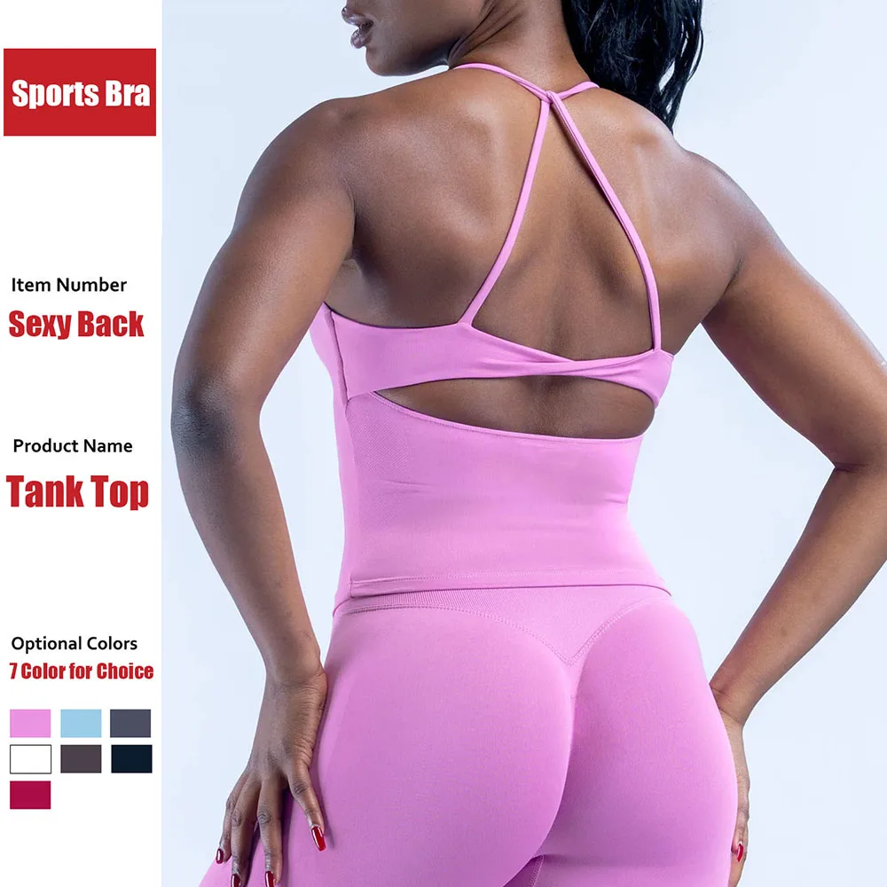 Cloud Hide Pink Yoga Crop Top for Sexy Girls Fitness Sports Bra XS Women Workout Pilates Tank Vest Gym Training Shirt Sportswear