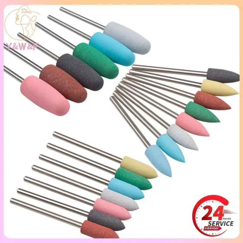 1 ~ 5PCS Testa per lucidatura delle unghie in silicone Punta da trapano Fresa Strumenti per lucidatura Punte per tampone per unghie Trapano per manicure Rimozione delle unghie