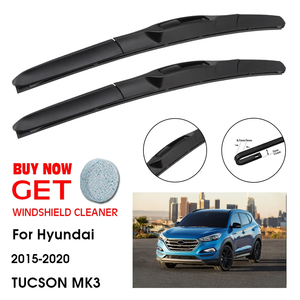 

Car Wiper For Hyundai TUCSON MK3 26"+16" 2015-2020 Front Window Washer Windscreen Windshield Wipers Blades Accessories