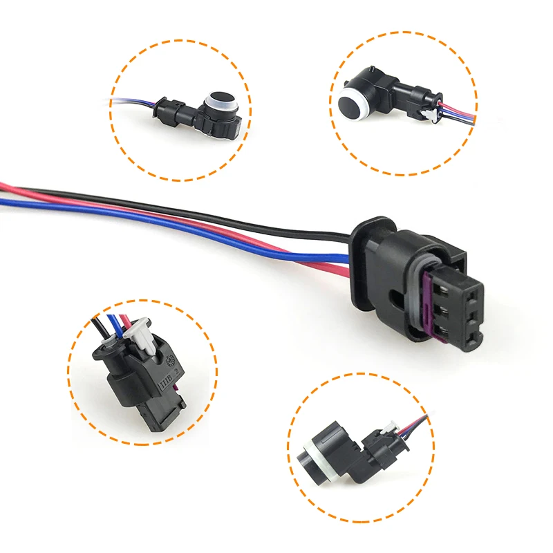 1718653 -1 4F 0973703   3C 0973203   Conector do sensor de estacionamento para Ford Galaxy BMW X3 E83 X5 F18 F10 Audi A1 A3 Volvo S80 V70 XC60