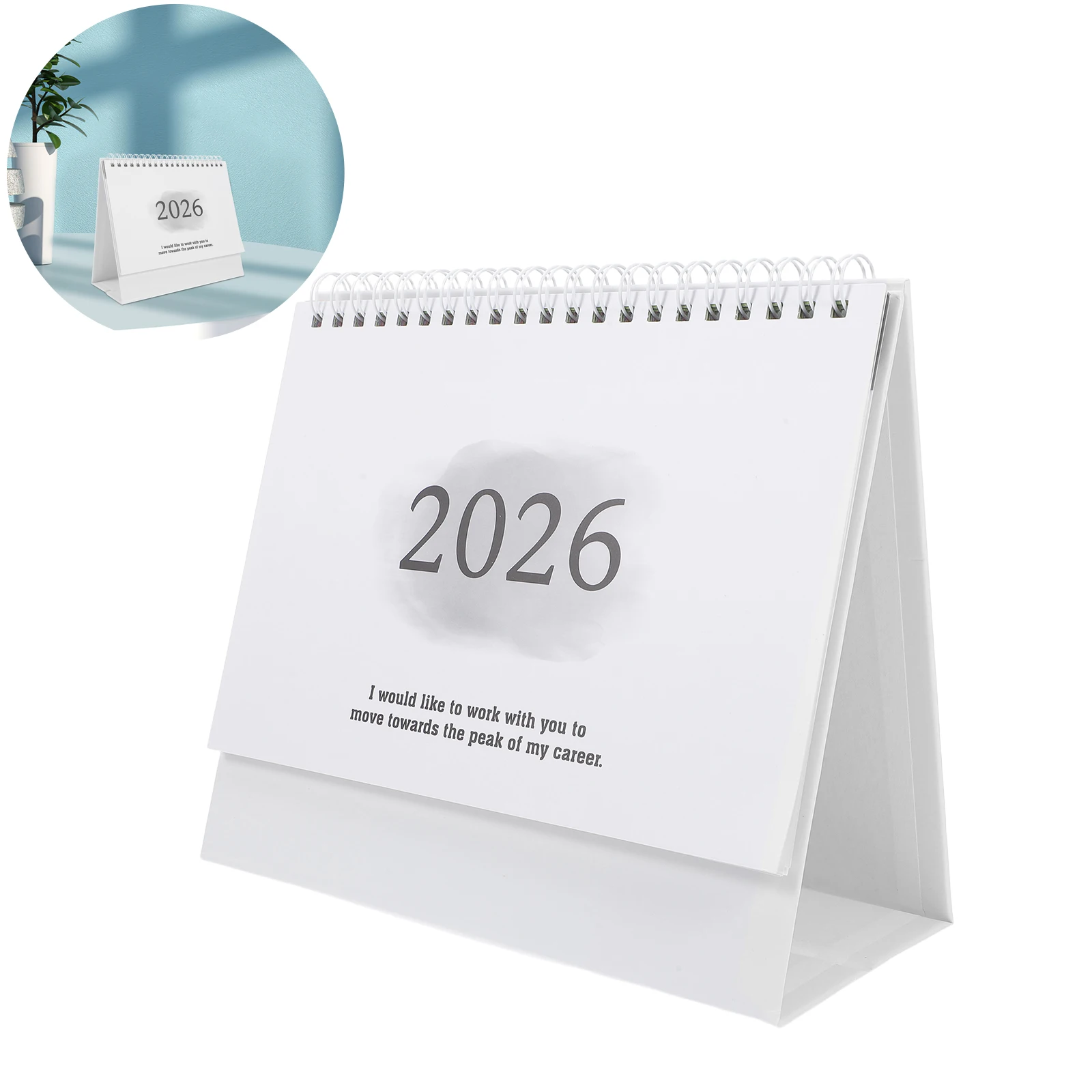 

Compact 2026 Desk Calendar Mini Flip Standup Elegant Design Home Office Decor Daily Scheduler Desk Calendar Table Calendars