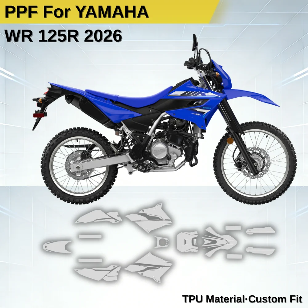 

For YAMAHA WR 125R 2026 TPU Paint Protection Film Motorcycle PPF Fairing Body Sticker Clear Bra Kit Anti-scratch Decal Cover