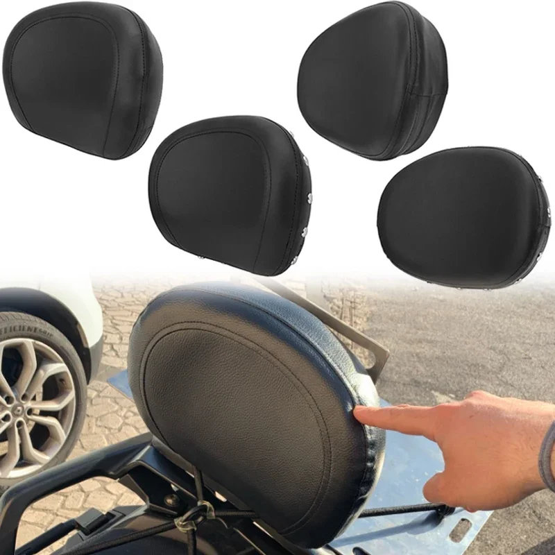 Motorcycle PU Leather Sissy Bar Pad Backrest Cushion Pad Motorbike Seat Cover Pad For Harley Choppers Touring Cruiser Custom