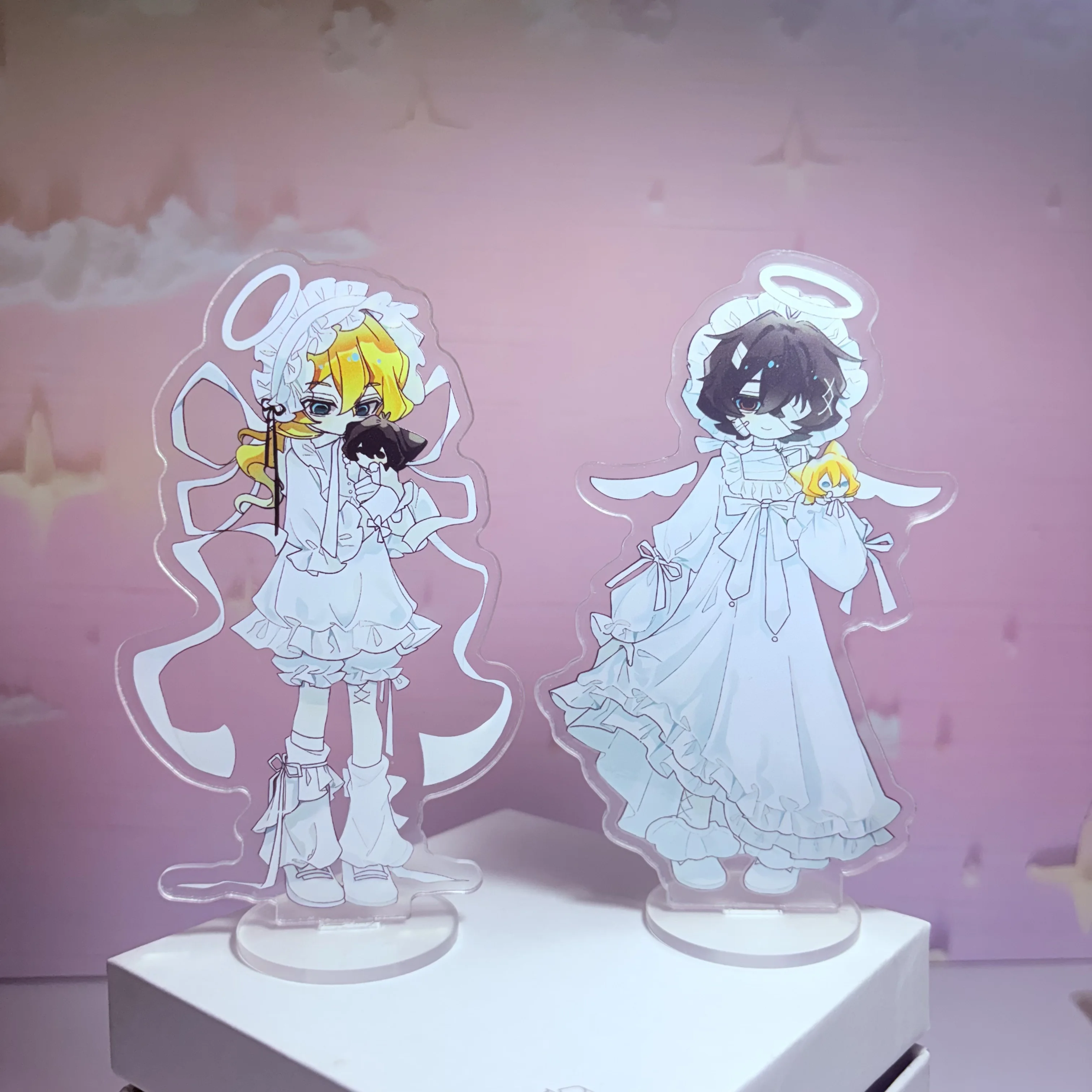 Anime Peripherals Acrylic Stand Dazai Osamu Nakahara Chuuya Anime Figure Acrylic Desktop Decoration Ornament Props Couple Gifts
