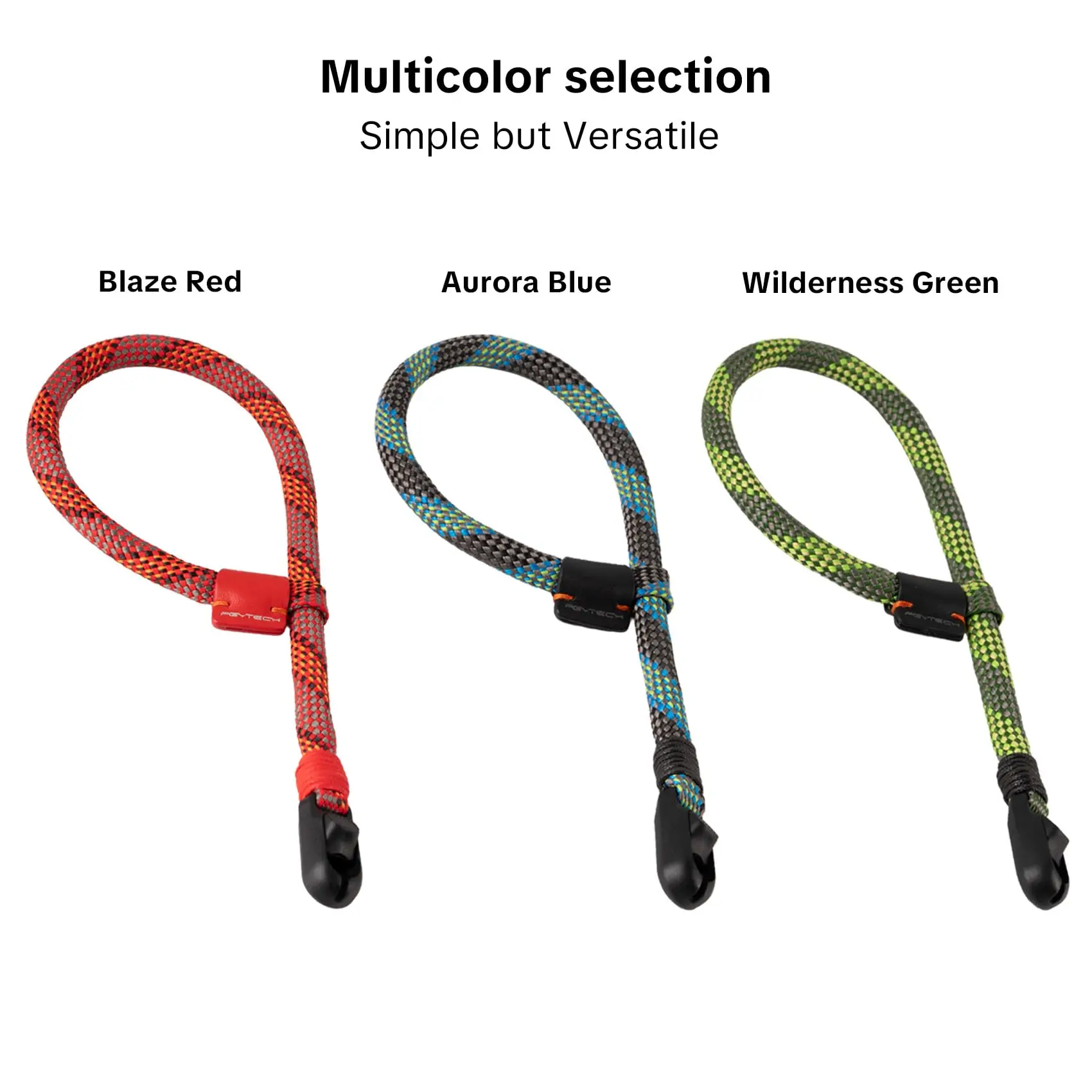 FOR Sony Nikon Canon Mirrorless Cameras Phones PGYTECH Wilderness Green Slim Rope Hand Strap Anti‑Drop Safety Lanyard