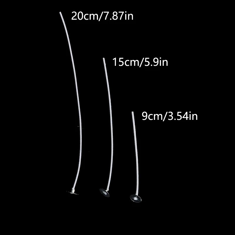 Imagen 6: 100 Uds mecha de vela mecha de vela para cera de parafina mecha de mantequilla Material DIY