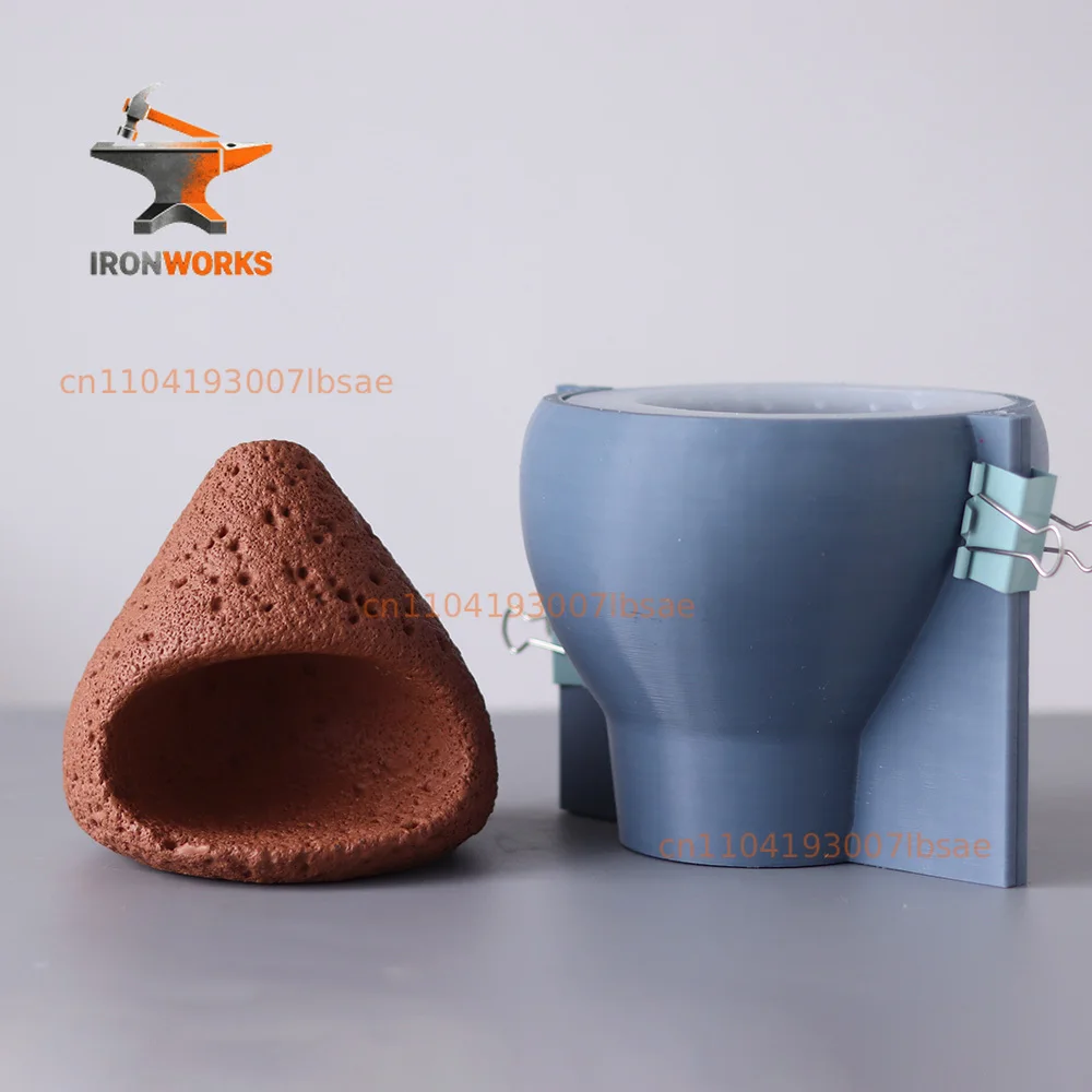 DIY Aromatherapy Burner Stand Silicone Mold For Cement Incense Holder Mold,Retro Concrete Incense Tray Mold
