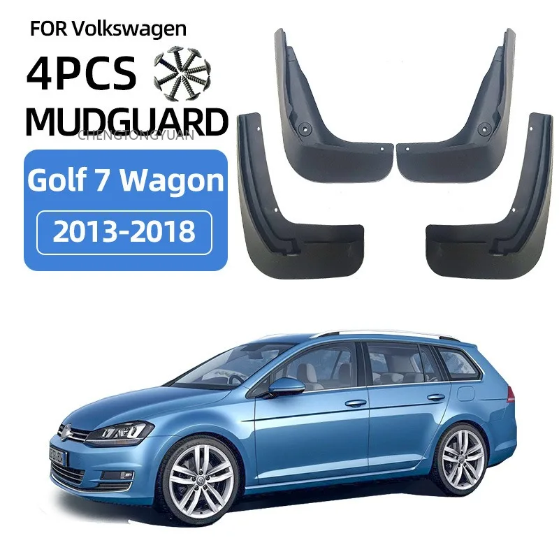 For 2013-2018 Volkswagen Golf 7 Golf 7 Wagon mudguard Mudflaps Front Rear Flares Splash Guards Cover Car Accessoie