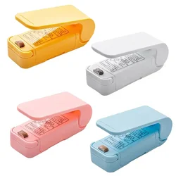 Kitchen Gadget Sealing Machine Mini Plastic Package Sealer Food Close Storage Bags Clips Heat Bag Sealer Portable Sealers