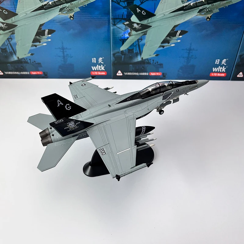 1/72 Scale Diecast F18 F-18 VF103 Grumman Tomcat F/A-18F Pirate Flag Fighter USAF Army Air Force Metal Plane Model Kids Toy