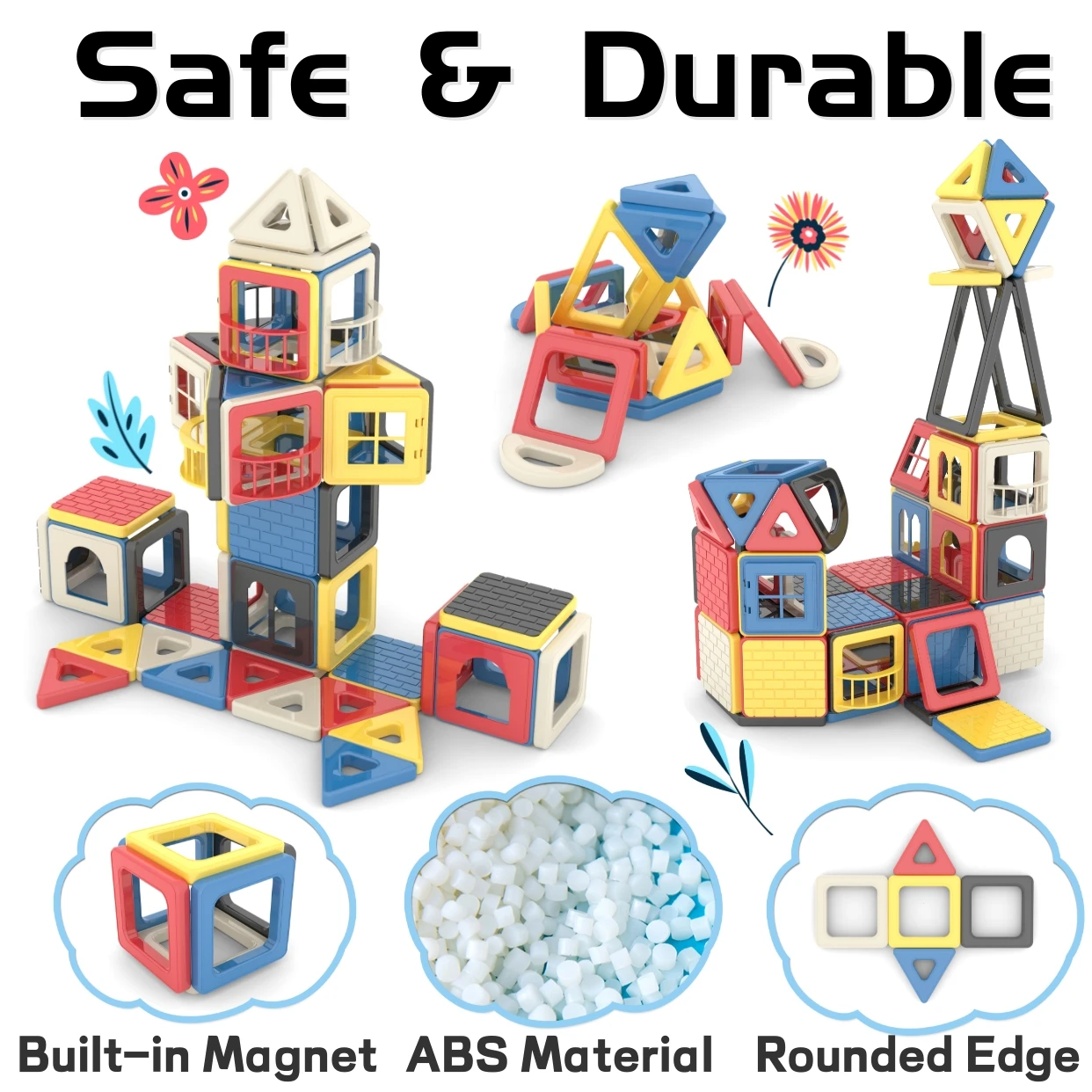 149pcs Magnetic Building Blocks Set for Kids - Educational Toy for Boys And Girls Creative Construction Playset