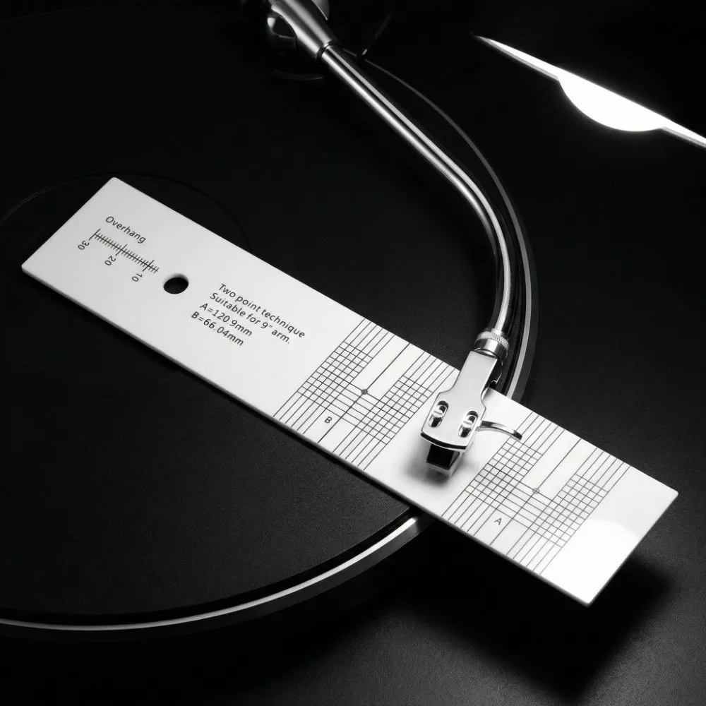 

Acrylic Turntable Protractor Protractor Ruler Cartridge Calibrator Calibration Alignment Protractor for LP Phono Measurement
