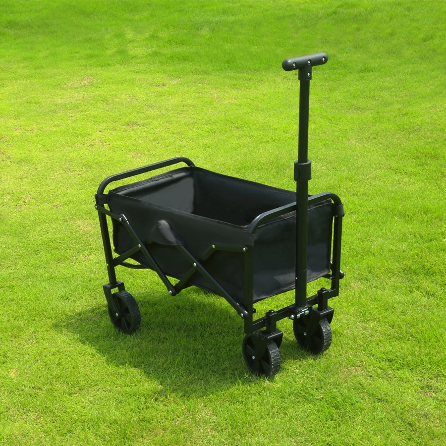 รถเข็นพับได้ขนาดใหญ่ แข็งแรง ทนทาน สำหรับใช้งานกลางแจ้ง พกพาสะดวก เหมาะสำหรับการช็อปปิ้ง ชายหาด และสวน