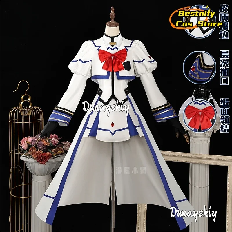 أزياء كوسبلاي أنيمي السحرية للفتيات الغنائية نانوها التأثيرية مجموعة بدلة البحارة القتالية مجموعة لعب الأدوار شعر مستعار الدعامة يناسب الهالوين النسائية Uni