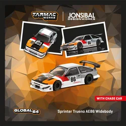 **Pre-Order** Tarmac Work 1:64 Sprinter Trueno AE86 Widebody TRD Diecast Model Car