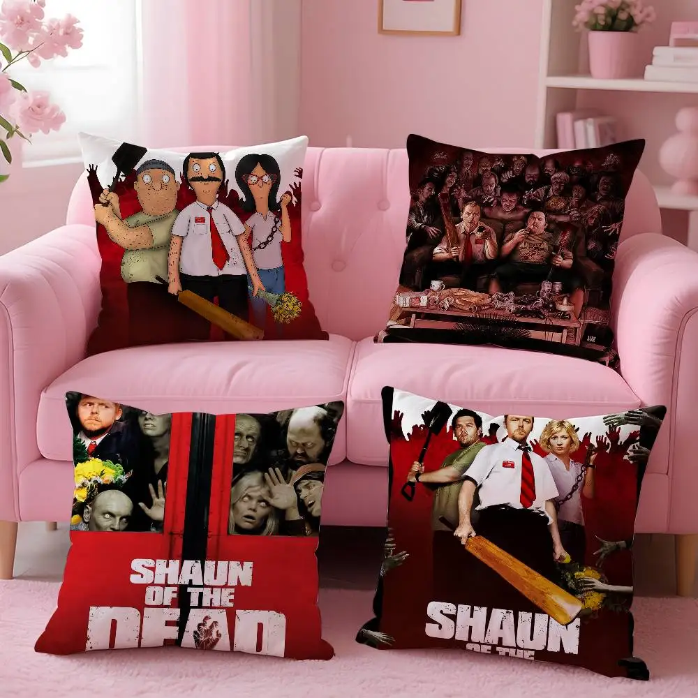 S-Shaun Of The Dead Kissenbezug, Muster, bedruckter Kissenbezug für Wohnzimmer, Sofa, Kissenbezug und Schlafzimmerdekoration