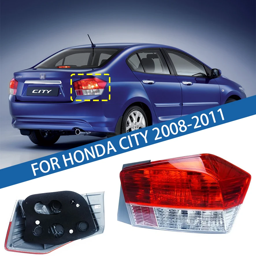 

For Honda City 2008 2009 2010 2011 Car Tail light Rear Bumper Light Stop Brake Lamp Turn Signal Warning